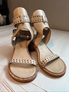 Free People Happiness Heeled Boho Studded Sandals